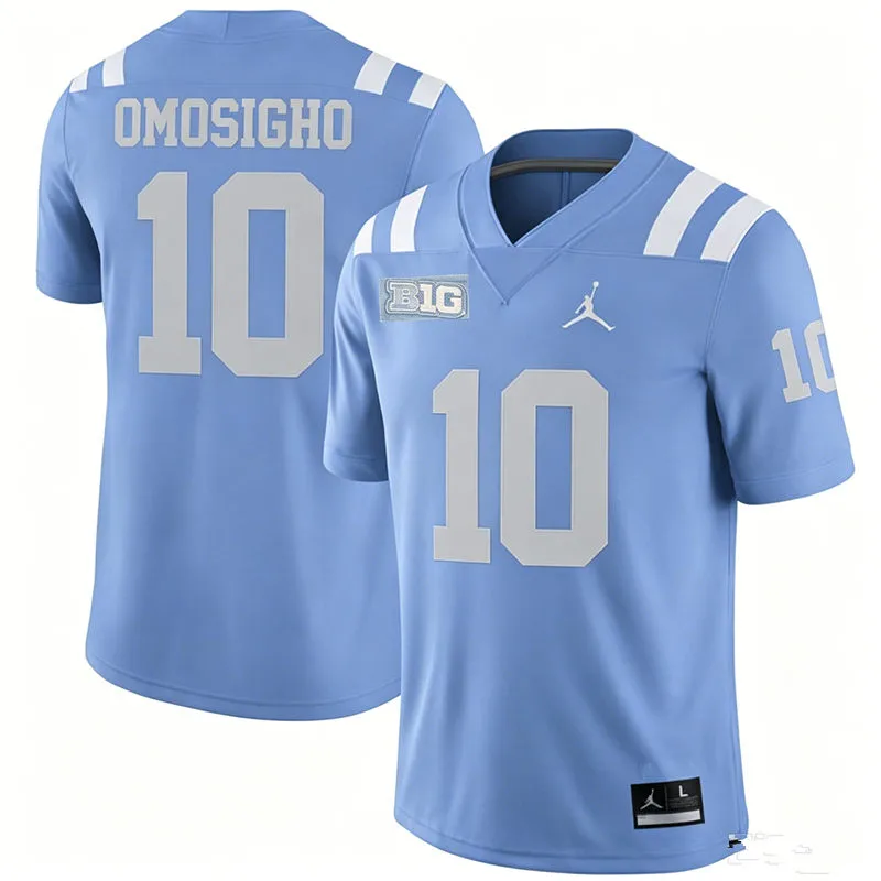 UCLA Bruins #10 Sammy Omosigho 2026 Light Blue Football Retro Jersey