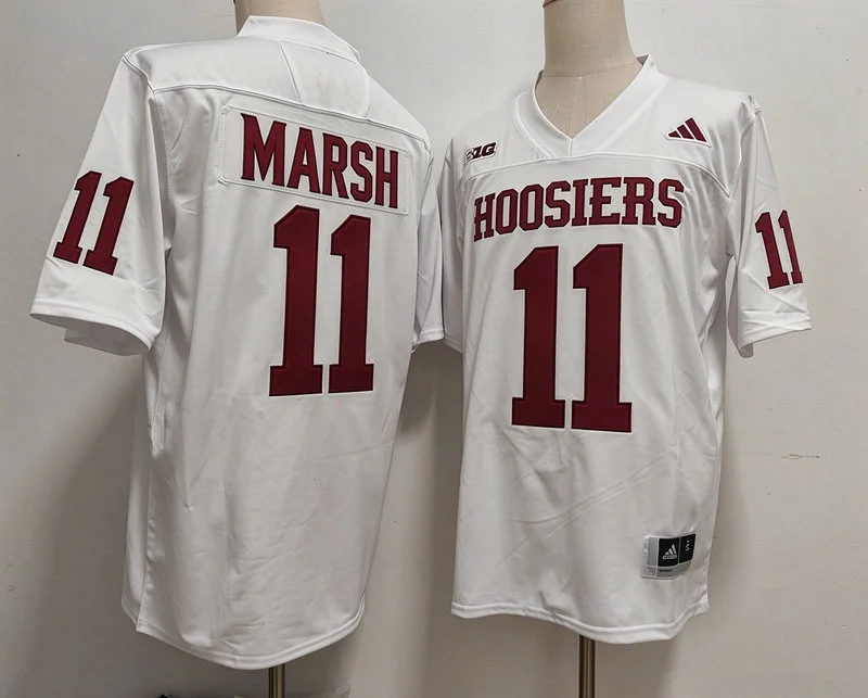 Indiana Hoosiers #11 Nick Marsh White Hoosiers College Football Jersey Indiana Hoosiers #11 Nick Marsh White Hoosiers College Football Jersey