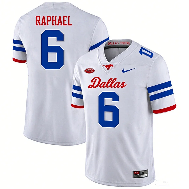 SMU Mustangs #6 Kendrick Raphael White Dallas Limited Football Jersey
