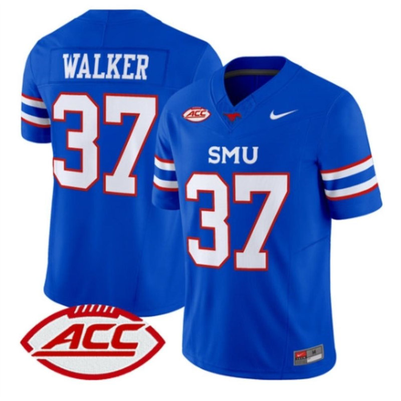 SMU Mustangs #37 Doak Walker Royal Football Game Jersey SMU Mustangs #37 Doak Walker Royal Football Game Jersey