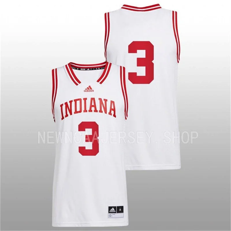 Indiana Hoosiers #3 Jaeden Mustaf 2026-27 White College Basketball Game Jersey