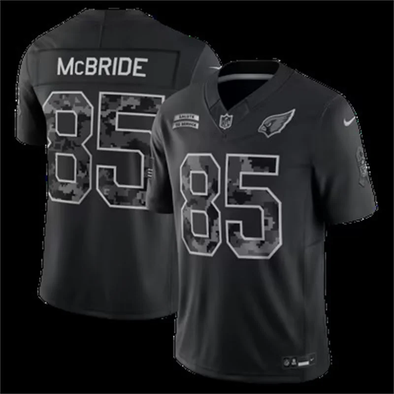 Men's Arizona Cardinals #85 Trey McBride Black 2026 Salute to Service Limited Jersey