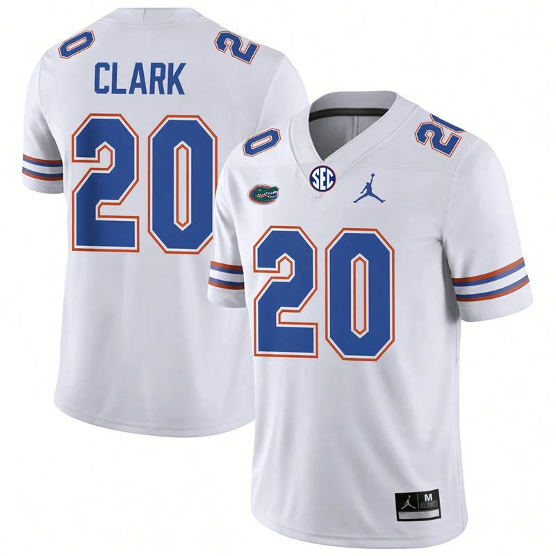 Florida Gators #20 Duke Clark White 2026 Football Game Jersey