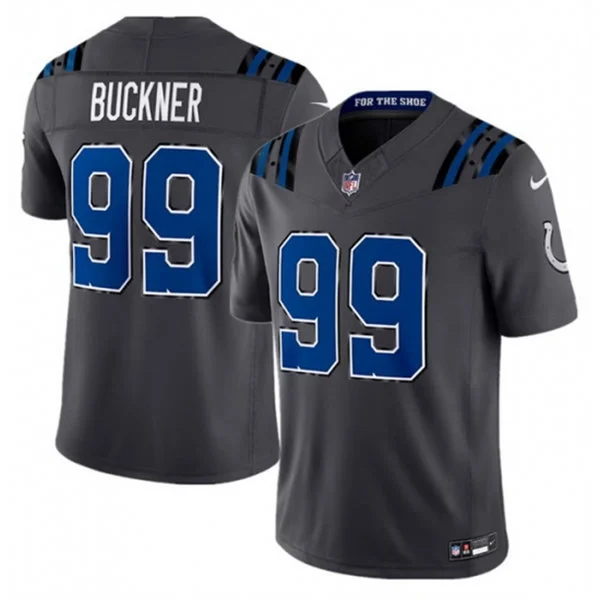 Mens Indianapolis Colts #99 DeForest Buckner Anthracite 2026 F.U.S.E Rivalries Collection Limited Jersey
