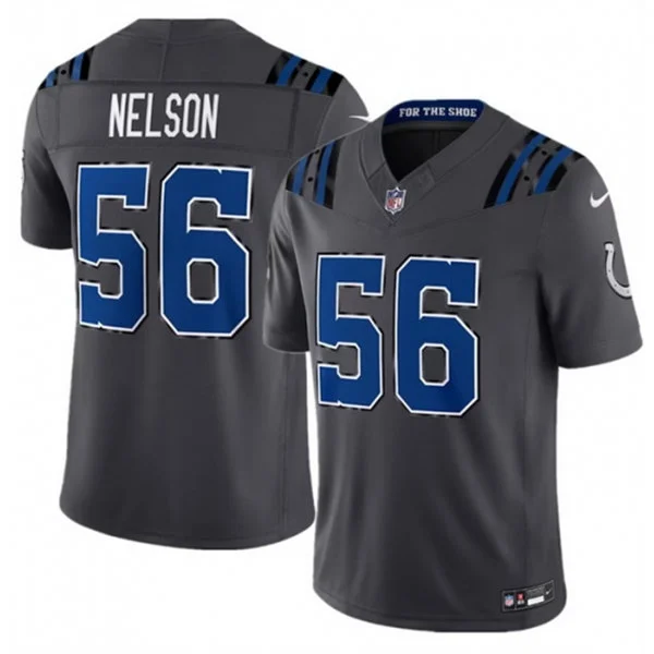 Mens Indianapolis Colts #56 Quenton Nelson Anthracite 2026 F.U.S.E Rivalries Collection Limited Jersey