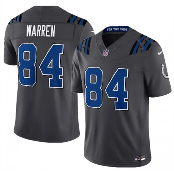 Mens Indianapolis Colts #84 Tyler Warren Anthracite 2026 F.U.S.E Rivalries Collection Limited Jersey