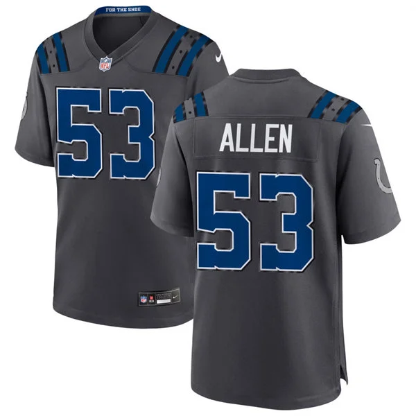 Mens Indianapolis Colts #53 CJ Allen Anthracite 2026 F.U.S.E Rivalries Collection Limited Jersey