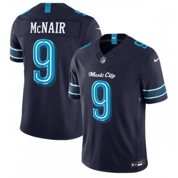 Mens Tennessee Titans #9 Steve McNair Navy 2026 F.U.S.E Rivalries Collection Limited Jersey