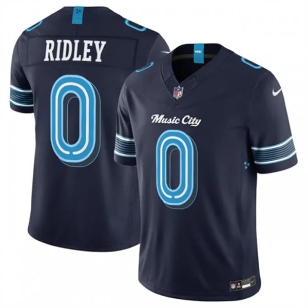 Mens Tennessee Titans #0 Calvin Ridley Navy 2026 F.U.S.E Rivalries Collection Limited Jersey