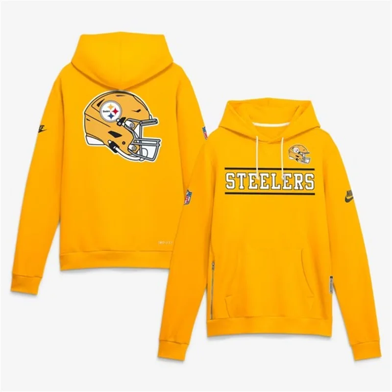 Pittsburgh Steelers Gold Nike Standard Issue Replay Alternate Hoodie