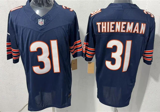 Mens Chicago Bears #31 Dillon Thieneman Nike Navy Vapor F.U.S.E. Limited Jersey