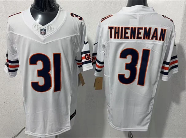 Mens Chicago Bears #31 Dillon Thieneman Nike White Vapor F.U.S.E. Limited Jersey
