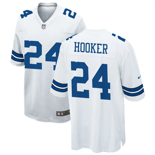 Womens Dallas Cowboys #24 Malik Hooker Nike White Limited Jersey