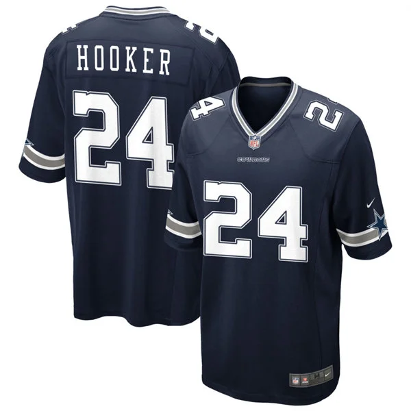 Mens Dallas Cowboys #24 Malik Hooker Nike Navy Team Color Untouchable Limited Jersey