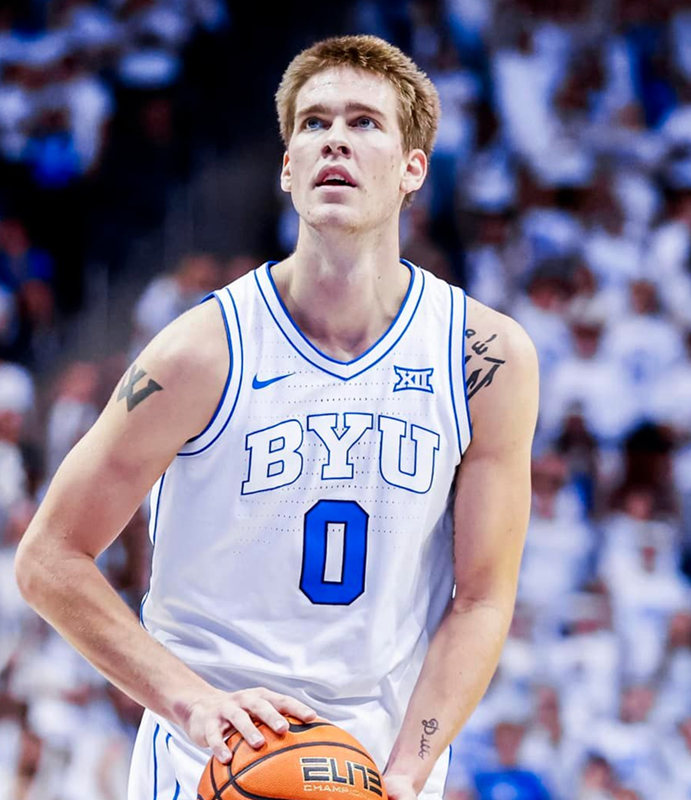 BYU Cougars Custom 2025 XII White College Basketball Game Jersey