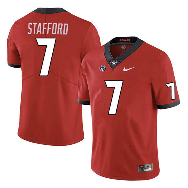 Matthew Stafford Georgia Bulldogs Men's Jersey - #7 NCAA Red Limited Home Matthew Stafford Georgia Bulldogs Men's Jersey - #7 NCAA Red Limited Home