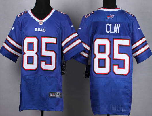 Men's Buffalo Bills #85 Charles Clay Blue Nike Elite Jersey
