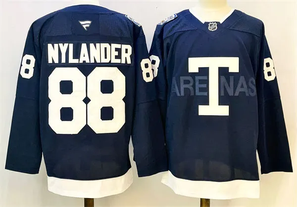 Youth Toronto Maple Leafs #88 William Nylander 2022 Navy Team Classic Jersey