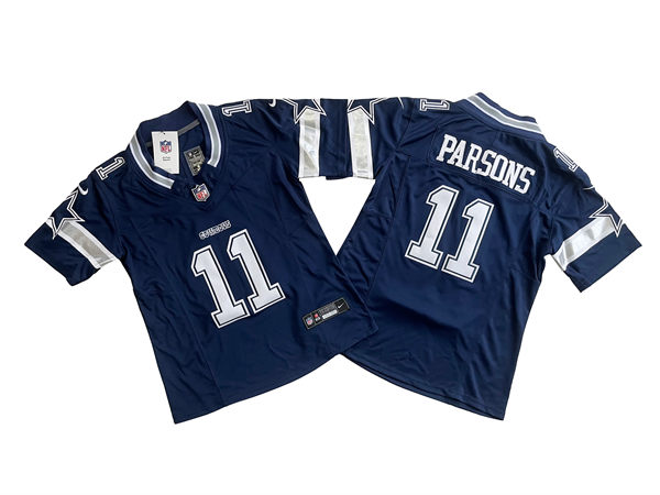 Womens Dallas Cowboys #11 Micah Parsons Nike Navy Team Color Limited Jersey