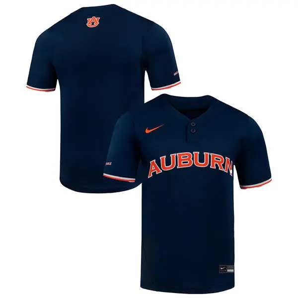 Auburn Tigers Custom 2025 Navy Pullover Softball Game Jersey