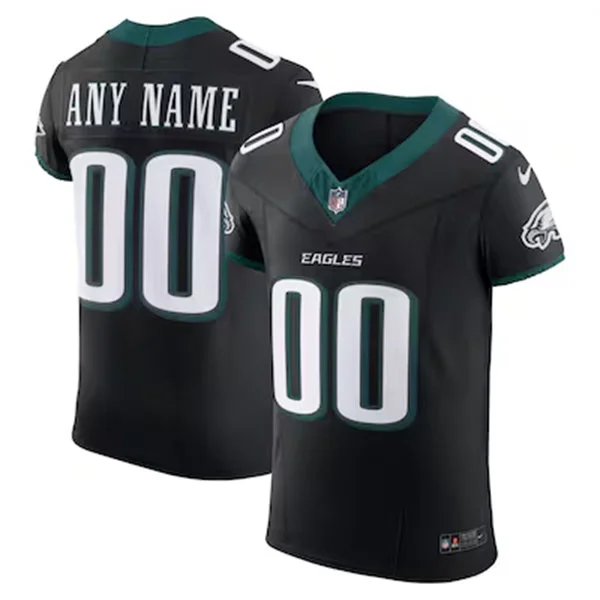 Philadelphia Eagles Custom Nike Black Alternate F.U.S.E. Vapor Limited Jersey