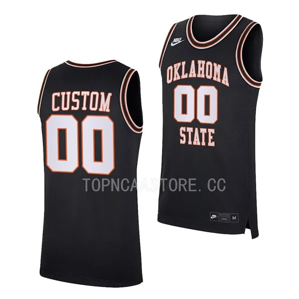 Mens Youth Oklahoma State Cowboys Custom Nike Black Retro 1995 Basketball Jersey