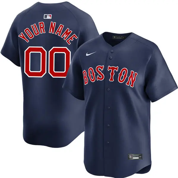 Youth Boston Red Sox Custom Carl Yastrzemski Enrique Hernandez Jim Rice Ted Williams Nike Navy Jersey