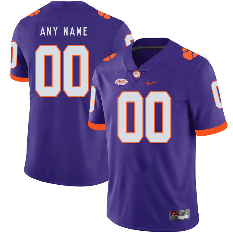 Clemson Tigers Custom Nike Purple Football F.U.S.E. Limited Jersey