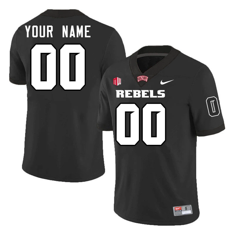 UNLV Runnin' Rebels Custom Nike 2022-23 Black Football Game Jersey
