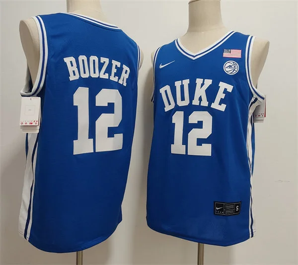 Mens Duke Blue Devils #12 Cameron Boozer 2025 Royal College Basketball Game Jersey Mens Duke Blue Devils #12 Cameron Boozer 2025 Royal College Basketball Game Jersey