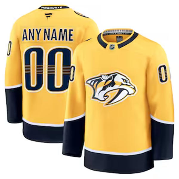 Youth Nashville Predators Custom Fanatics Gold Home Premium Jersey