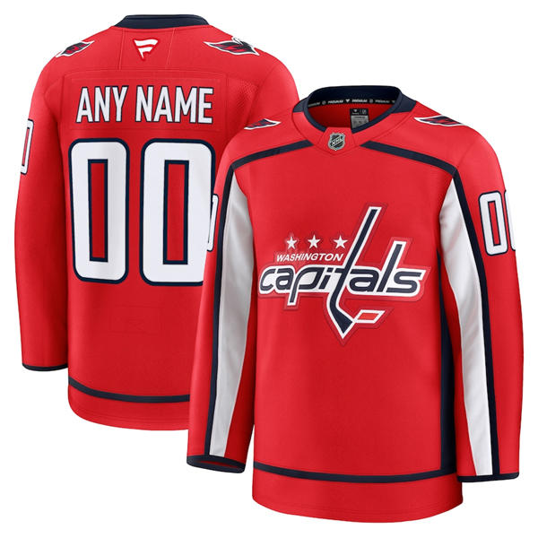 Men's Washington Capitals Fanatics Red Authentic Custom Jersey