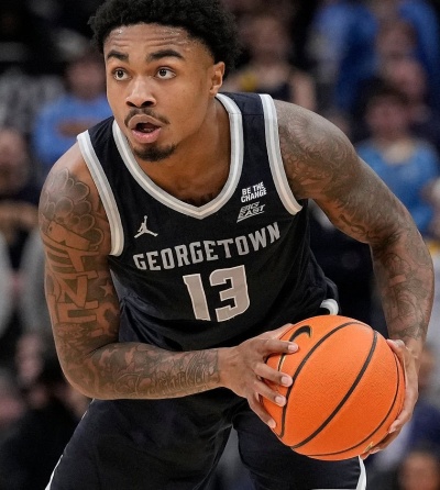 Georgetown Hoyas Custom 2026 Black  College Basketball Game Jersey
