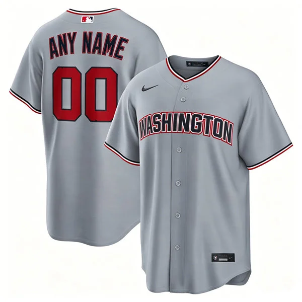 Washington Nationals Custom Nike Road Gray Limited Jersey