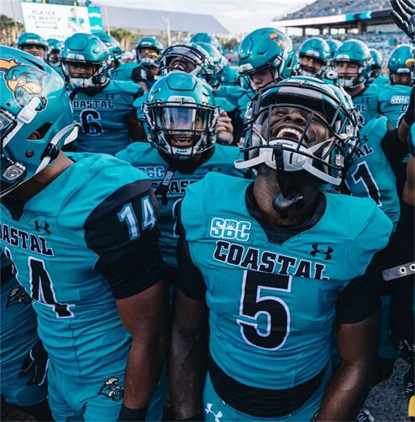 Coastal Carolina Chanticleers Custom Green Under Armour NCAA College Football Jersey