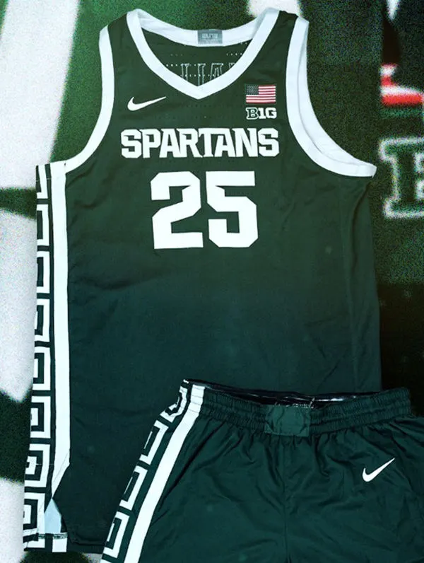 Youth Michigan State Spartans Custom Denzel Valentine Miles Bridges Jaren Jackson Jr. Gary Harris Adreian Payne Nike 2021 Green Basketball Jersey