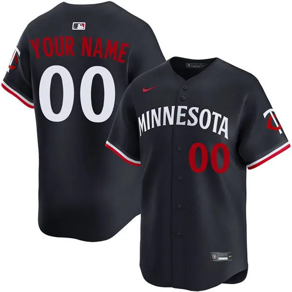 Minnesota Twins Custom Nike Minnesota Navy Alternate Limited Jersey