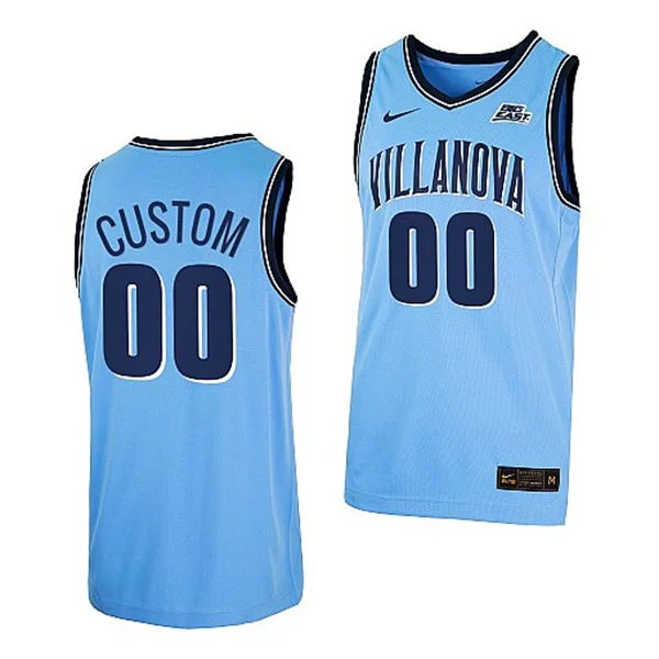 Villanova Wildcats Custom 2026 Light Blue College Basketball Game Jersey