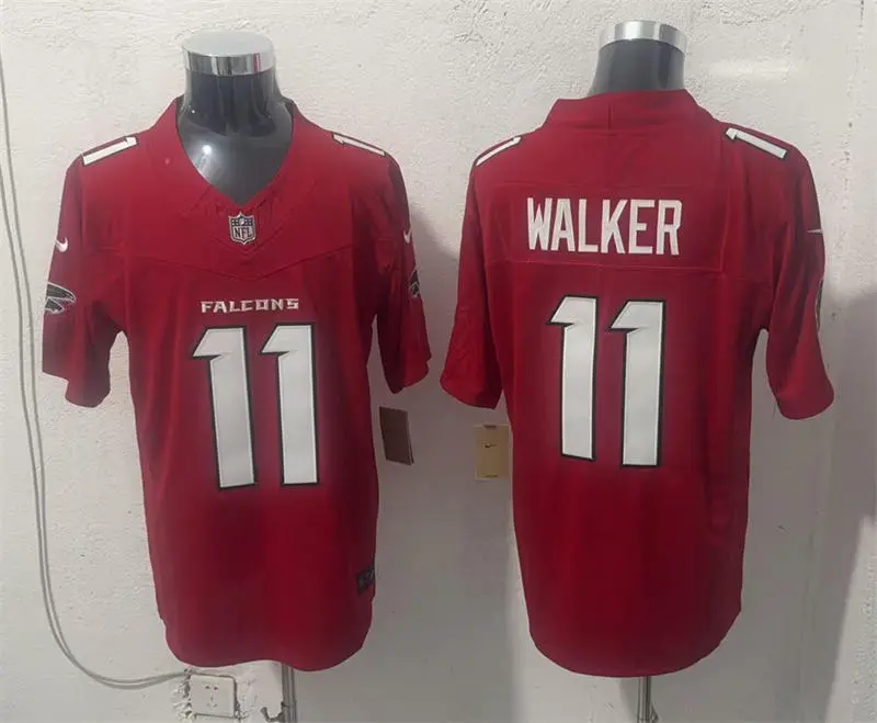 Men's Atlanta Falcons #11 Jalon Walker Nike 2026 Red Alternate Vapor F.U.S.E. Limited Jersey