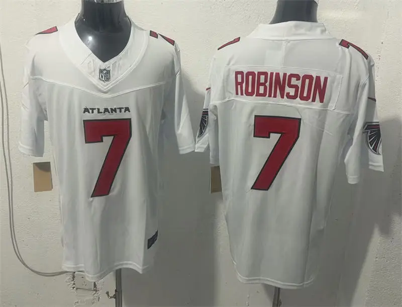 Men's Atlanta Falcons #7 Bijan Robinson Nike 2026 White Vapor F.U.S.E. Limited Jersey