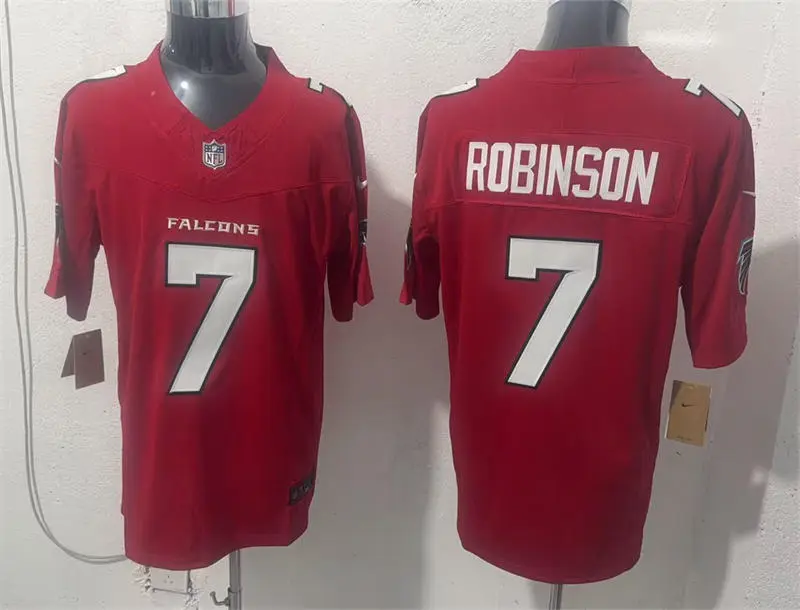 Men's Atlanta Falcons #7 Bijan Robinson Nike 2026 Red Alternate Vapor F.U.S.E. Limited Jersey
