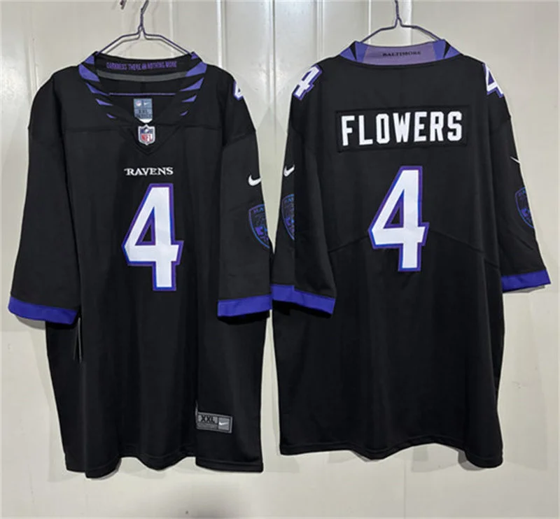 Men's Baltimore Ravens #4 Zay Flowers Nike 2026 Next Flight Purple Vapor F.U.S.E Limited Jersey