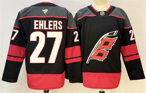 Men's Carolina Hurricanes #27 Nikolaj Ehlers Fanatics Black Home Premium Jersey