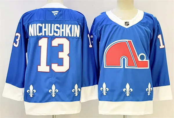 Men's Colorado Avalanche #13 Valeri Nichushkin Fanatics Blue Heritage Premium Jersey