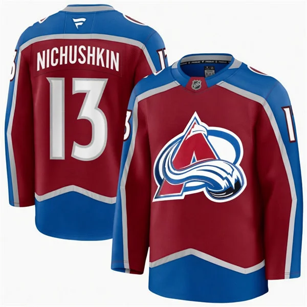Men's Colorado Avalanche #13 Valeri Nichushkin Home Maroon Player Jersey