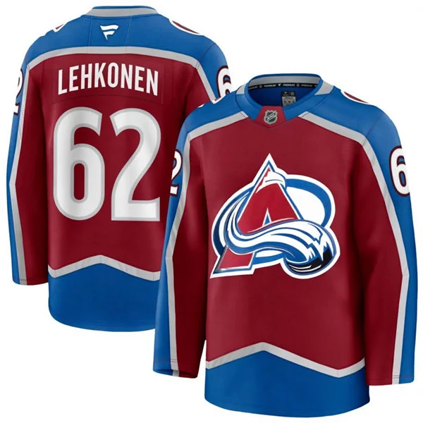 Men's Colorado Avalanche #62 Artturi Lehkonen Fanatics Burgundy Home Premium Jersey