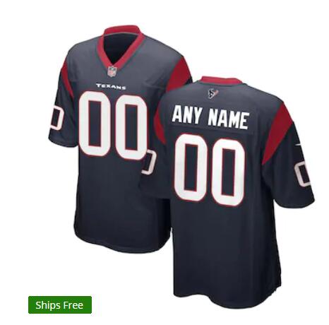 Houston Texans Custom Nike 2018 Navy Vapor Limited Jersey 
