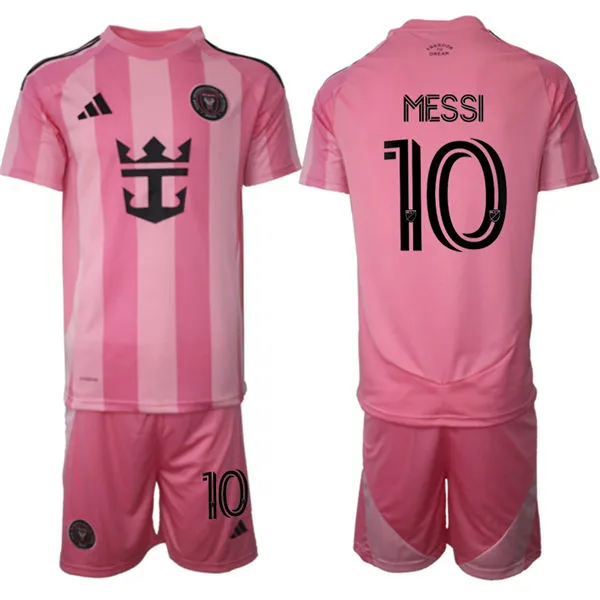 Men's Inter Miami CF #10 Lionel Messi 2026 Pink Home Euforia Soccer Jersey Kit