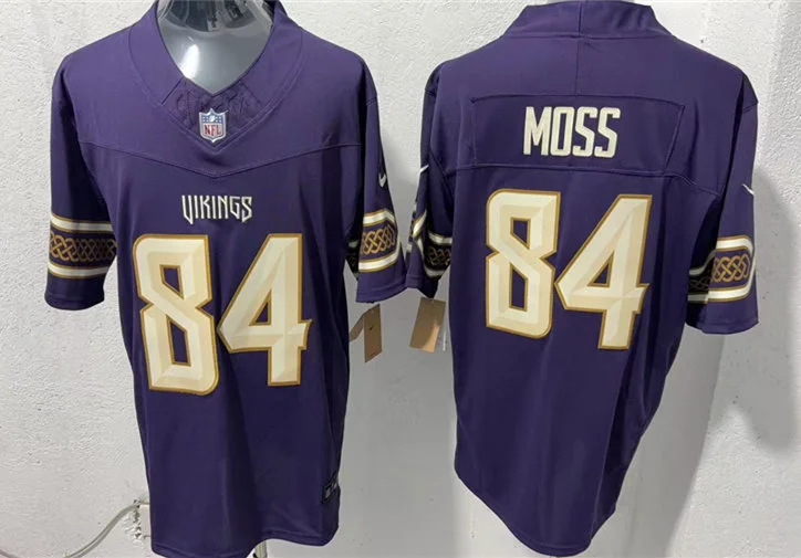 Men's Minnesota Vikings #84 Randy Moss Purple 2026 F. U. S. E. Rivalries Collection Limited Jersey