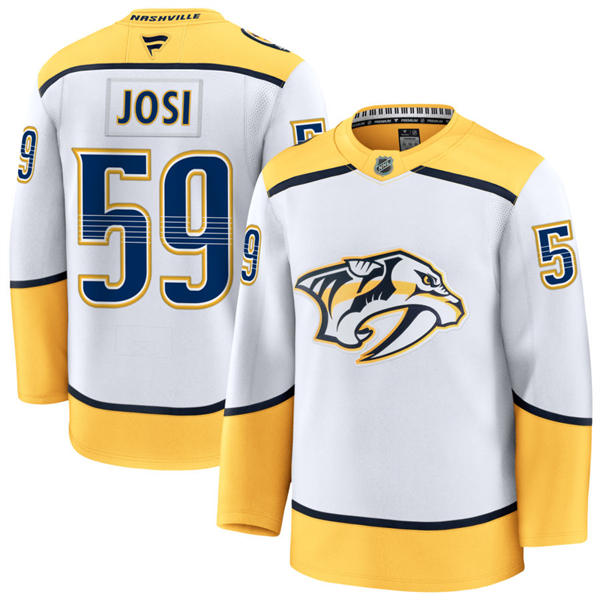 Women's Nashville Predators #59 Roman Josi Fanatics White Away Premium Jersey